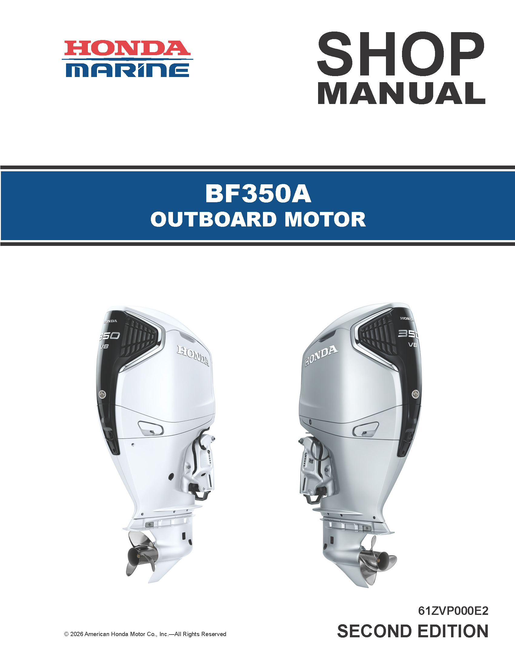 HONDA船外機サービスマニュアル Honda Marine | Shop Manuals Publications | Honda Power Products